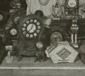 Paris, France. Clocks looted from Jewish apartments during Möbel-Aktion on display at one of the M-Aktion camps.